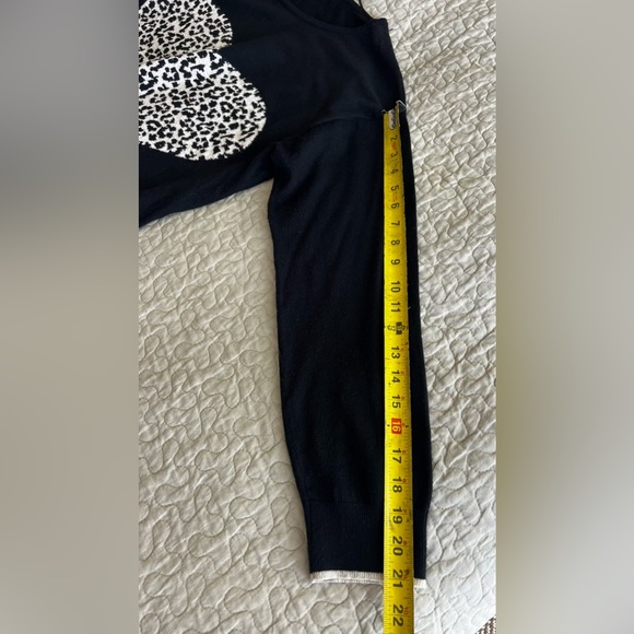 Adyson Parker leopard heart black sweater pullover size 2X - Picture 9 of 9